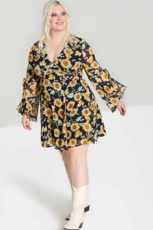 Best Sunflower Mini Dress Women Mini Dresses