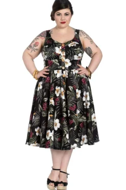 Outlet Tahiti 50'S Dress Women Midi Dresses
