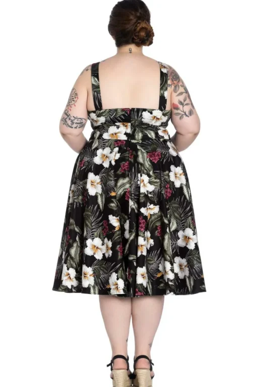 Outlet Tahiti 50'S Dress Women Midi Dresses