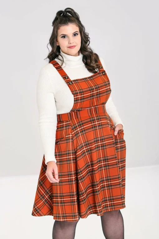 New Tawny Pinafore Dress Women Knee Dresses