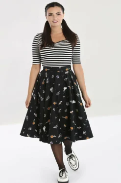 New Trick Or Treat 50'S Skirt Women Midi Skirts
