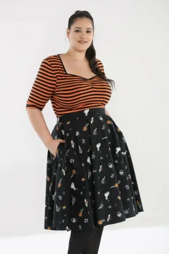 New Trick Or Treat 50'S Skirt Women Midi Skirts