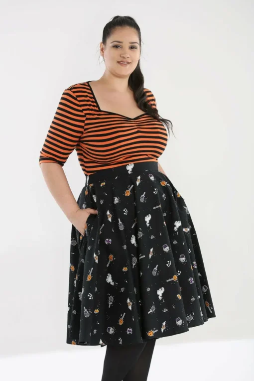 New Trick Or Treat 50'S Skirt Women Midi Skirts