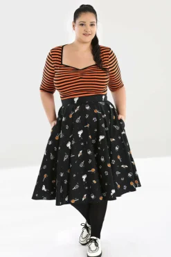 New Trick Or Treat 50'S Skirt Women Midi Skirts