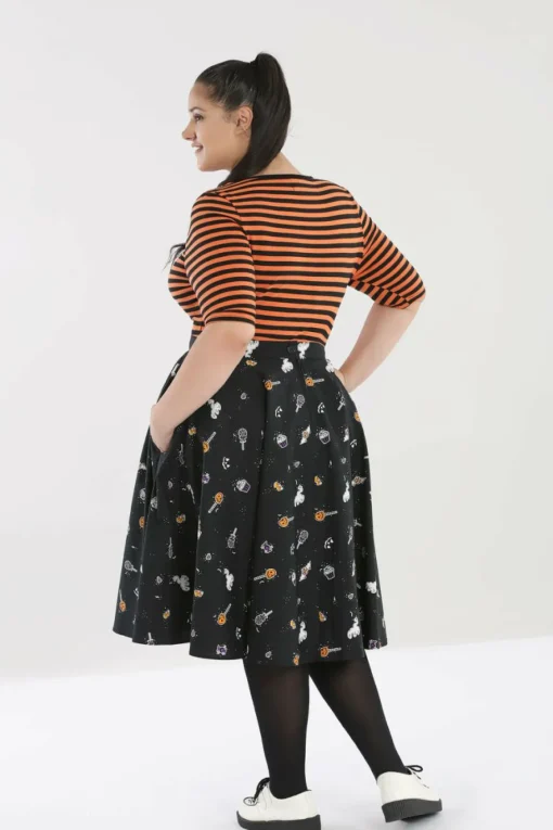 New Trick Or Treat 50'S Skirt Women Midi Skirts