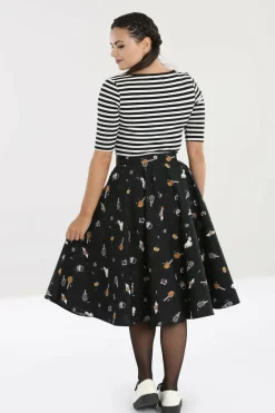 New Trick Or Treat 50'S Skirt Women Midi Skirts