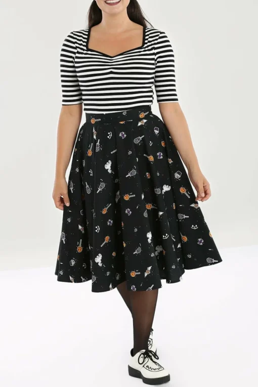 New Trick Or Treat 50'S Skirt Women Midi Skirts