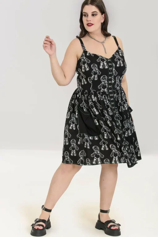Store Voodoo Mid Dress Women Knee Dresses
