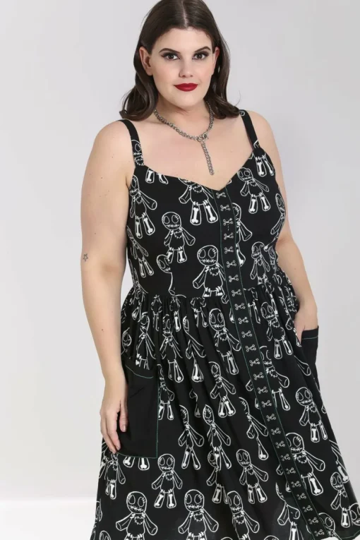 Store Voodoo Mid Dress Women Knee Dresses
