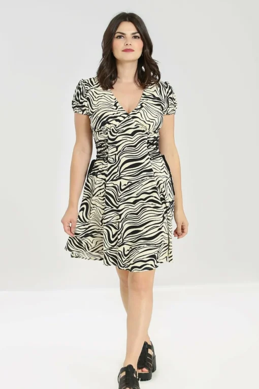Clearance Zebra Mini Dress Women Mini Dresses